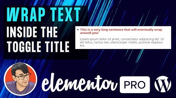 Wrap Text inside Elementor