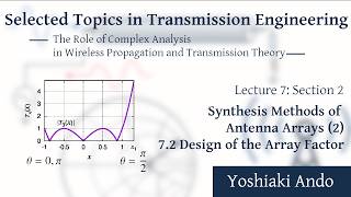 Information Chebyshev Array Design: Controlling Sidelobes and Beamwidth | Transmission Engineering 7-2 News