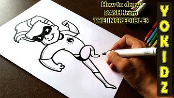 How to draw DASH from THE INCREDIBLES