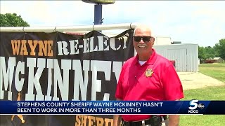 Stephens County sheriff hasn’t been to work in three months