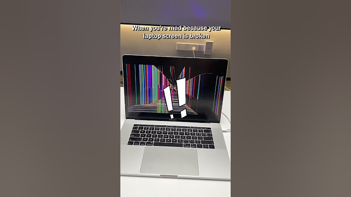 When my laptop screen is broken, but...