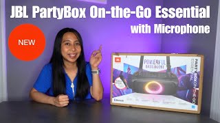JBL PartyBox On-the-Go Essential Speaker w/ Mic 2024 Unboxing