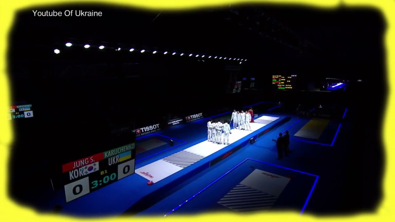 Ukraine become world champion. Moscow 2015 , epee fencing. Nikishin,  Karyuchenko, Khvorost, Herey.