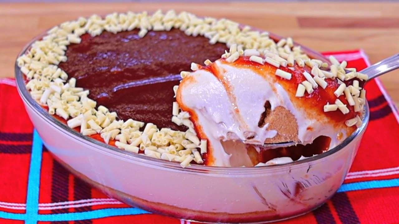 SEM FORNO, SEM OVOS E SEM GELATINA! CHEESECAKE CREMOSA DE GOIABADA NA TRAVESSA