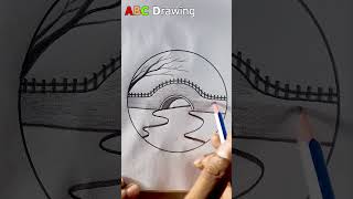Details Drawing a bridge over a river | Drawing Tutorial #shorts_video #drawing Guide