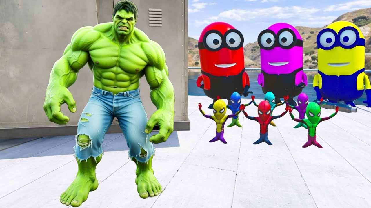 Hulk vs Minions in GTA 5 | Nonstop Extreme Ragdoll Fight Gameplay