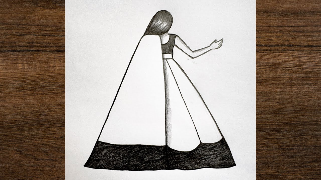 Как нарисовать красивую девушку в лехенге / рисунок девушки в традиционном стиле