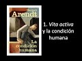 1. Hannah Arendt, La vita activa y la condición humana, en La condición humana.