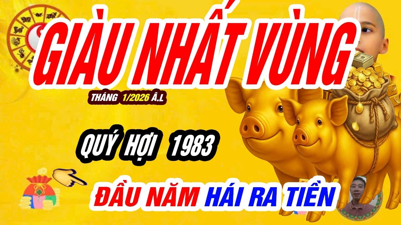 TRỜI THƯƠNG PHẬT ĐỘ! Tuổi QUÝ HỢI 1983 gặp Vận may TRÚNG SỐ BẤT NGỜ Đúng Tháng 1 Âm 2026