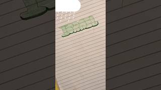 "Israel" by bubble letters #calligraphy #shorts #youtube