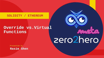 Solidity Lesson   override vs  virtual functions