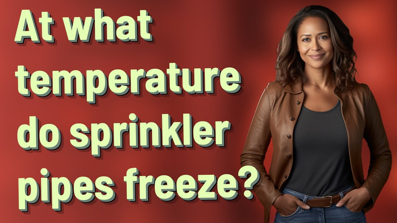 At what temperature do sprinkler pipes freeze? - YouTube