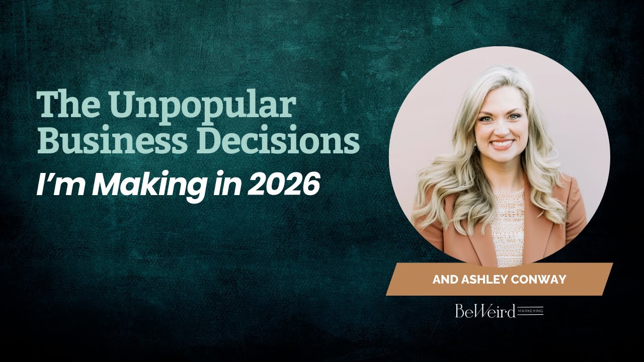 The Unpopular Business Decisions I’m Making in 2026