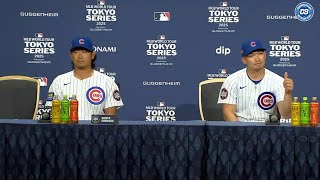 MLB 東京シリーズ2025 カブス鈴木誠也・今永昇太 シルバーセット 東京シリーズ： 今永昇太＆鈴木誠也 記者会見（日本語 (Tokyo Series