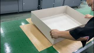 Semi automatic big rigid box machines for amazing 600*800*200 mm box