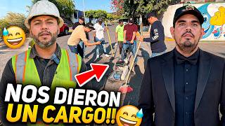 NOS DIERON UN CARGO Y TERMINAMOS TAPANDO BACHES 😂