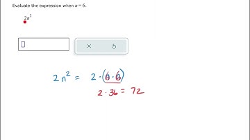 Evaluating an algebraic expression - whole numbers with 1 operation an exponent (ALEKS examples)