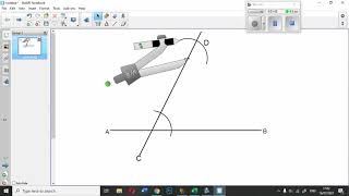 Drawing Parallel Lines  (using corresponding angles)