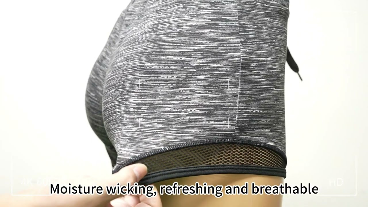 China Activewear Manufacturer & Wholesale Supplier! Video: seamless sectional dyed workout shorts.