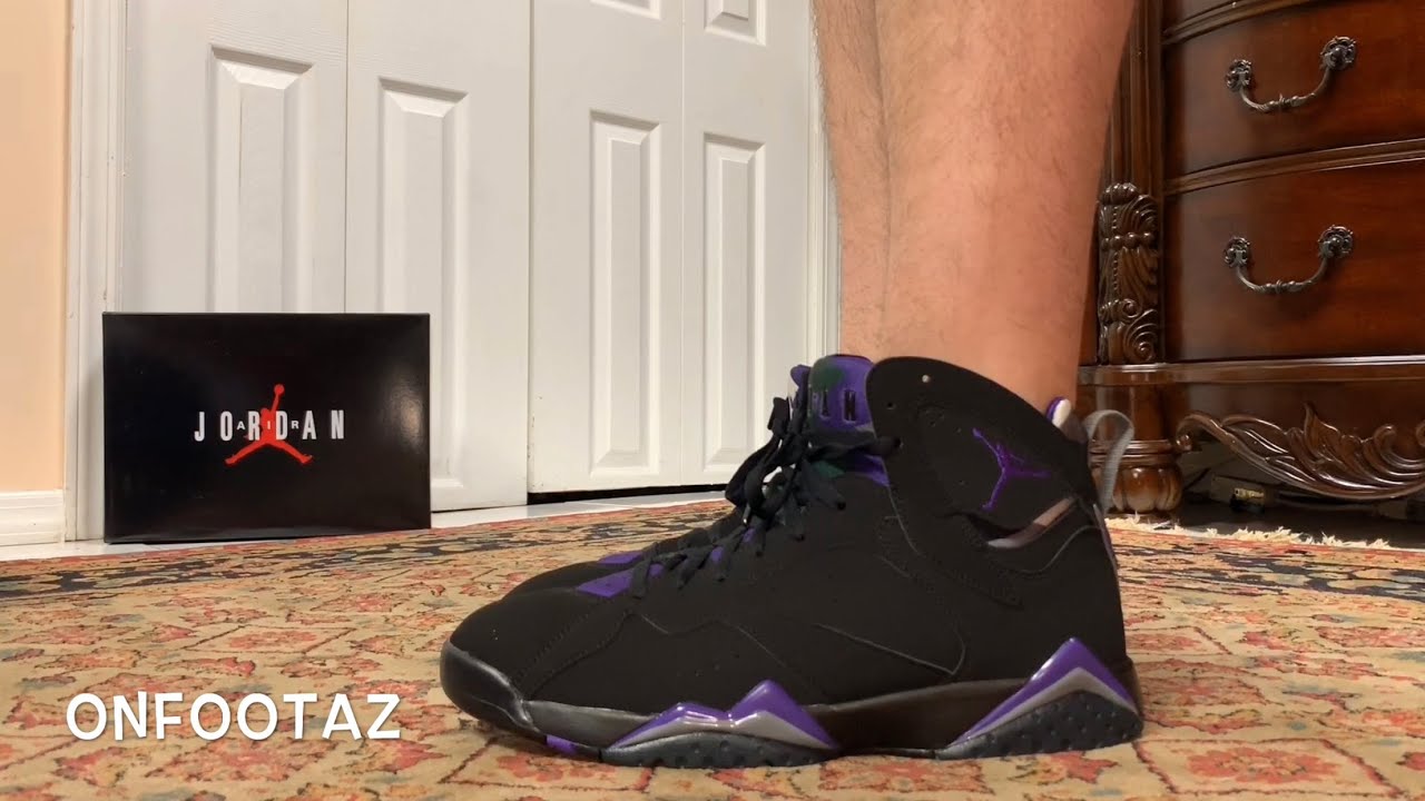 retro 7 ray allen on feet