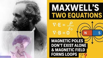 Maxwell’s first love Two Equations|Why Magnetic Poles Don’t Exist Alone& Magnetic Field Forms Loops?