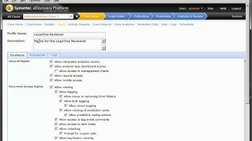 Veritas eDiscovery Platform 8 0 Create Access Profiles Demo