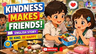 Yuki Spilled Her Friend’s Lunch! 😱🍱 A Heartwarming Sharing Story | Ghibli-Style English Story