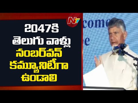 2047కి తెలుగువాళ్లు ప్రపంచంలోనే నంబర్ వన్  కమ్యూనిటీగా ఉండాలి | CM Chandrababu | NTV Telugu - NTVTELUGU