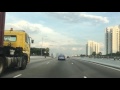 Driving from Changi Airport Singapore to NUS along  ECP, MCE and  AYE