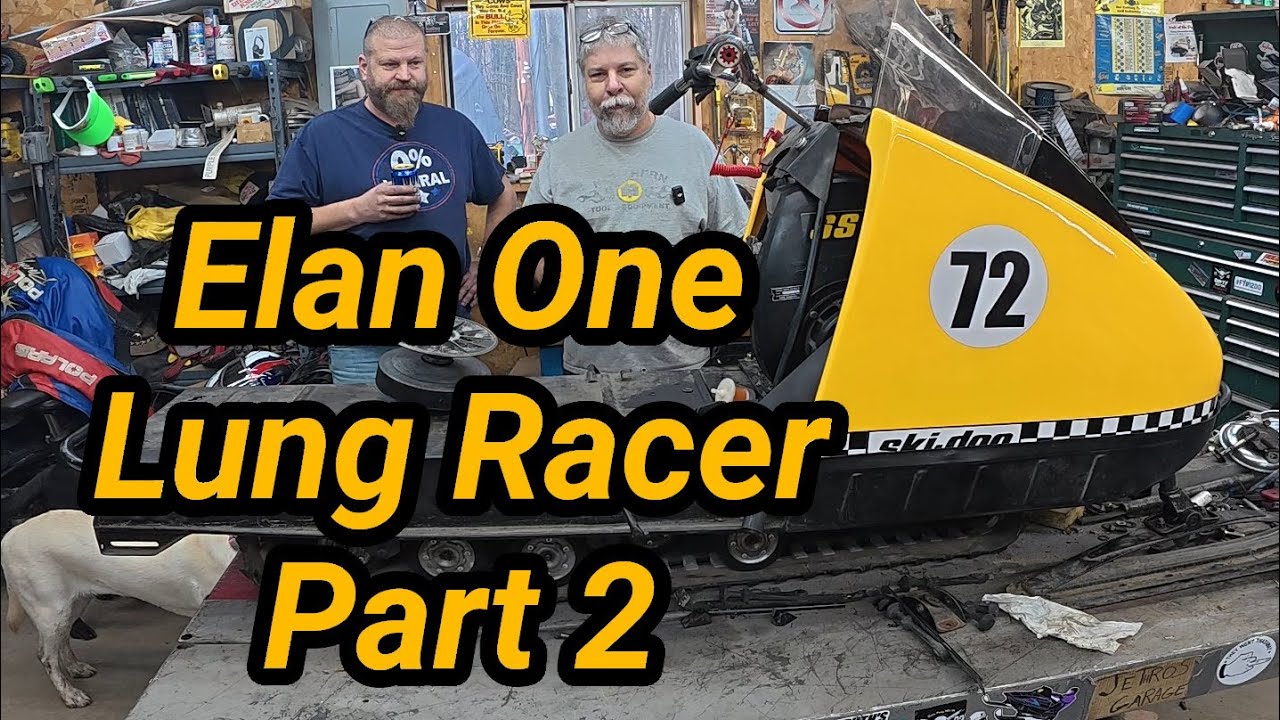 Greg's Elan One Lung Racer Part 2. Vintage Ski Doo Snowmobile.