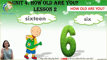 Unit 4: How old are you? Lesson 2 - Tiếng Anh 4 Chương trình Bộ GD&ĐT - Ms Hồng Tâm