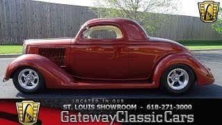 1936 Ford 3 Window Coupe Stock #7692 Gateway Classic Car St. Louis Showroom