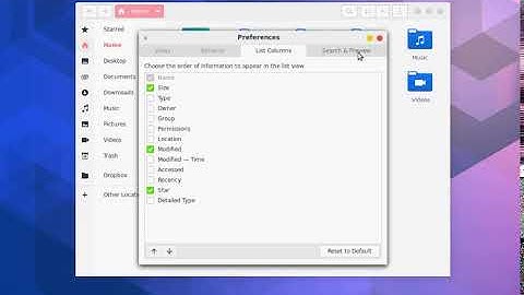 Nautilus 3.32 Settings