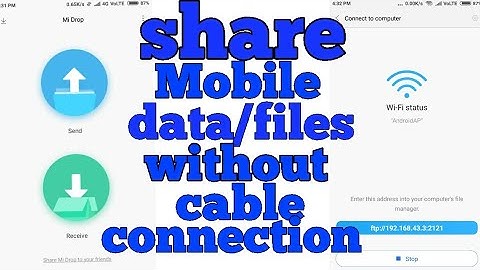 connect your phone to computer || mi drop || with cable