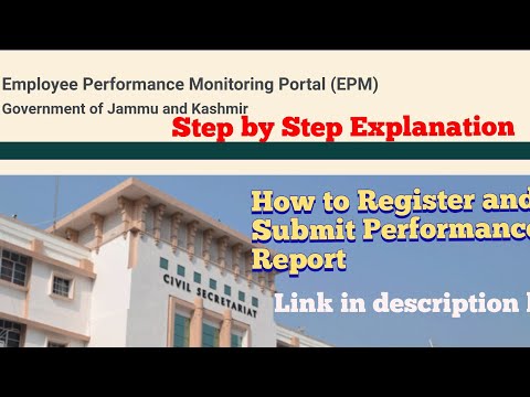 J&K Employees Performance Monitoring Portal Usage Guide .