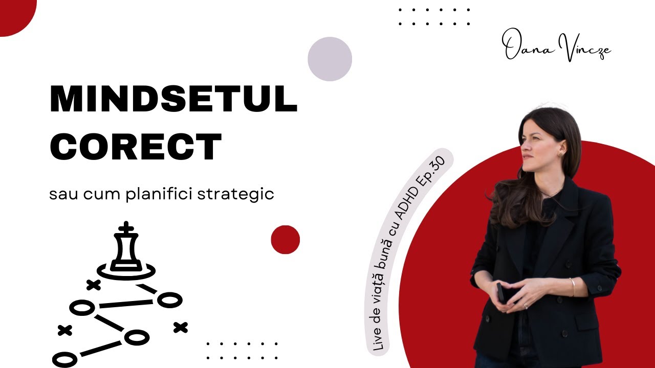 Mindsetul corect sau cum sa planifici strategic ca adult cu ADHD | Live de viață bună cu ADHD ep.30