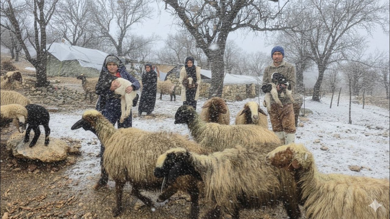 Nomadic Life: Nomadic Survival in Winter ❄️| Nomadic Life Against Snow🫨