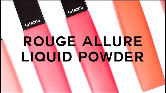 Chanel Rouge Allure Liquid Powder Lipstick Review, Swatch, Test, Try On 