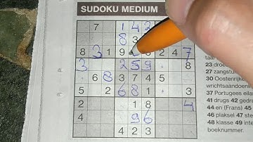 Is there a recipe to solve a Medium Sudoku puzzle?  (with a PDF file) 08-05-2019