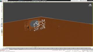 3DSMAX -  Modeling breaking + Particle Flow (without plugins)