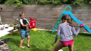 Sis Vs Bro Water Fight Challenge