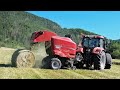Zber sena 2025 Hrabanie a lisovanie sena s Case IH Maxxum 125 + RB344 a 135 + Pöttinger EuroTop 652