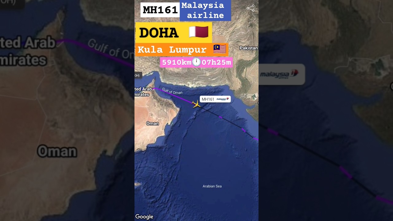 Doha 🇶🇦 to Kuala Lumpur 🇲🇾 flight journey | Qatar to Malaysia flight | Malaysia airlines 