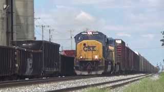 3 CSX SD70MAC leaders plus a bonus BNSF