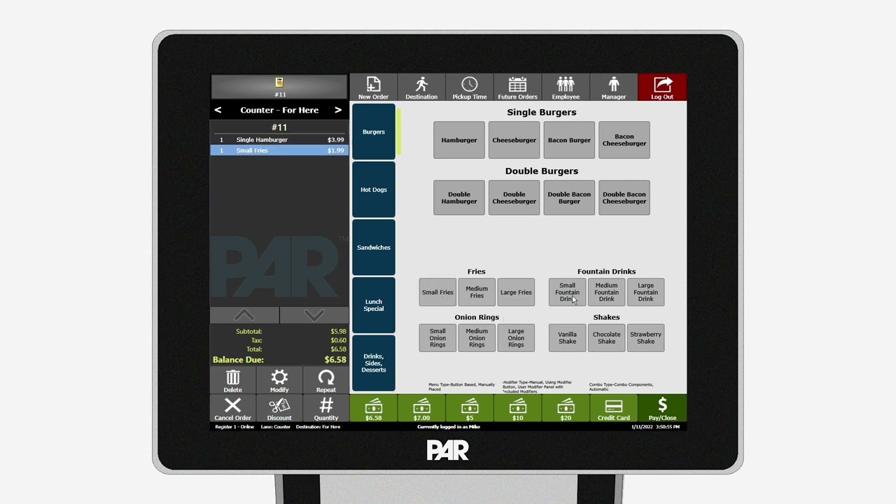 Preview of Order This Combo POS Interface Training