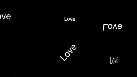 Looping typography animation