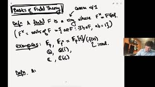 Fields - Field Theory - Lecture 00
