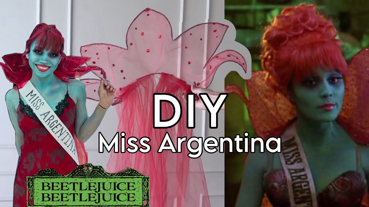 DIY Miss Argentina Beetlejuice Costume - YouTube