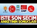 SEÇİME GÜNLER KALA ŞAŞIRTAN SON ANKET SONUÇLARI