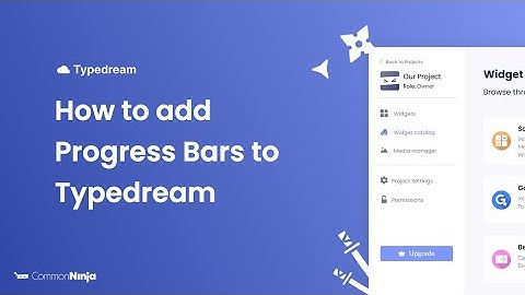 How to add a Progress Bars to Typedream